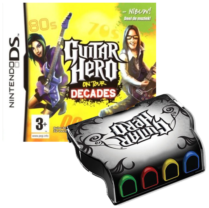 Guitar Hero - On Tour Decades (incl. Guitar Grip) - Nintendo DS Hardware