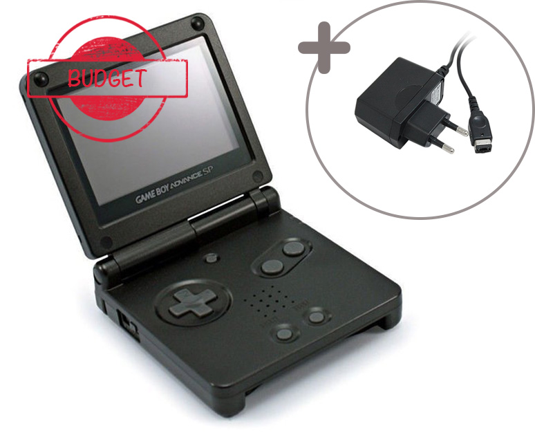 Gameboy Advance SP Black - Budget | Gameboy Advance Hardware | RetroNintendoKopen.nl