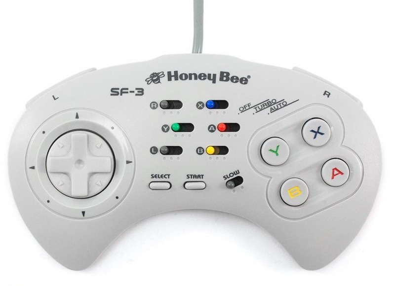 Honey Bee Turbo Super Nintendo Controller - Super Nintendo Hardware