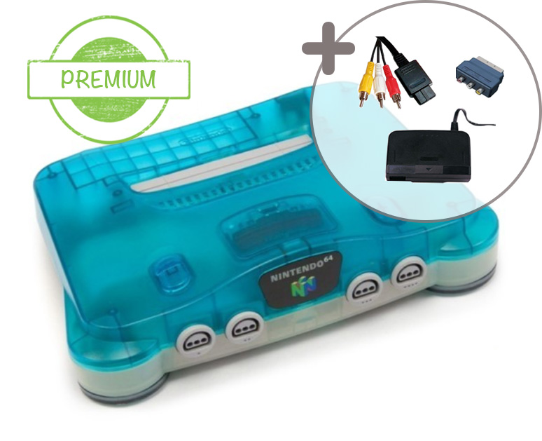 Nintendo 64 Console Aqua Blue - Premium - Nintendo 64 Hardware