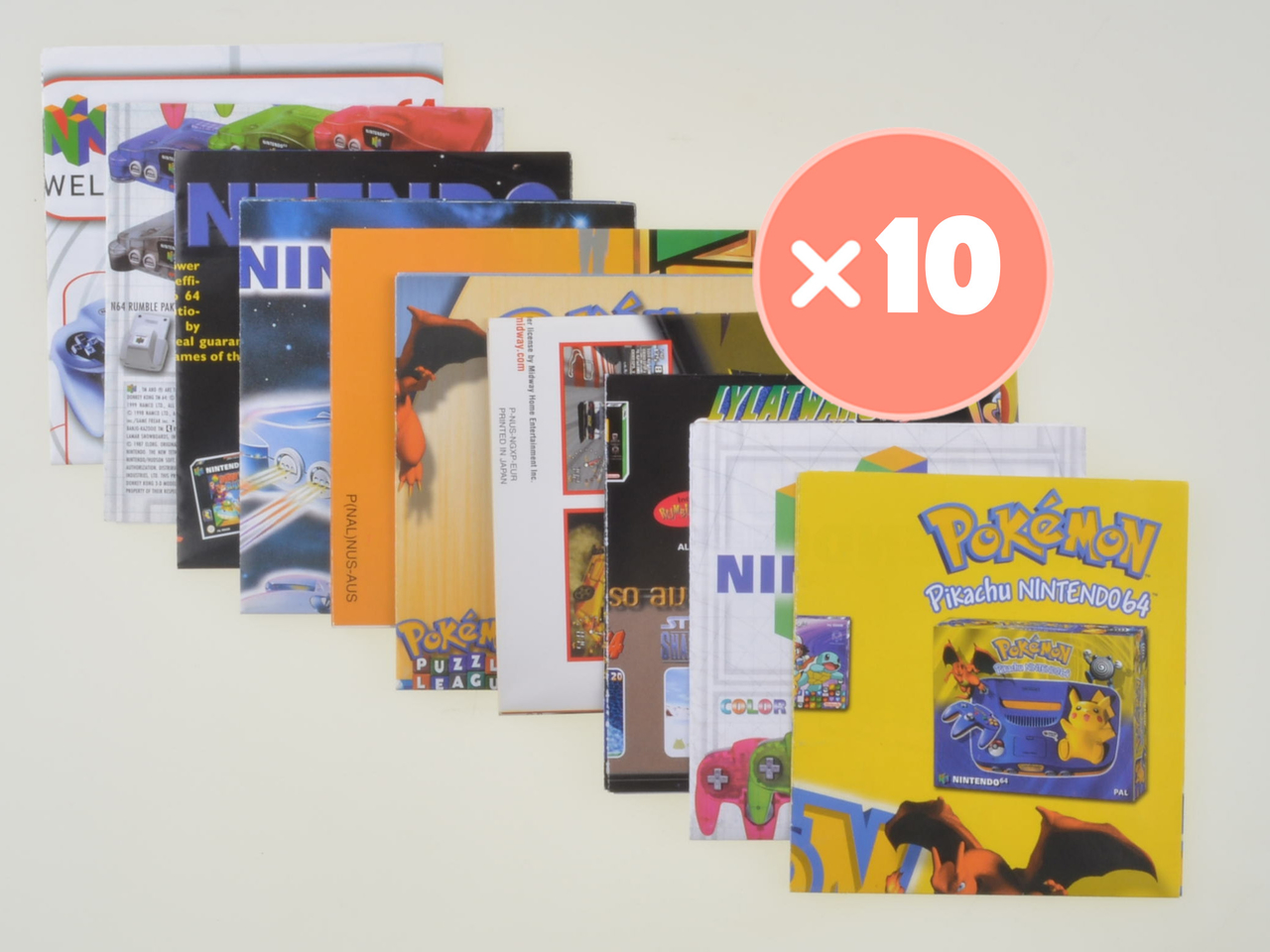 Nintendo 64 Advertisement Mix - Nintendo 64 - 10x - Nintendo 64 Manuals
