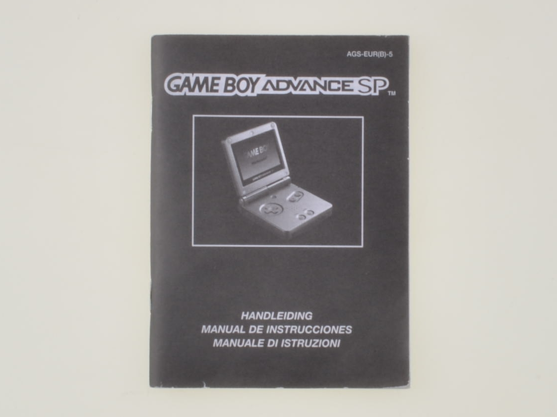 Gameboy Advance SP Console - Manual - Gameboy Advance Manuals