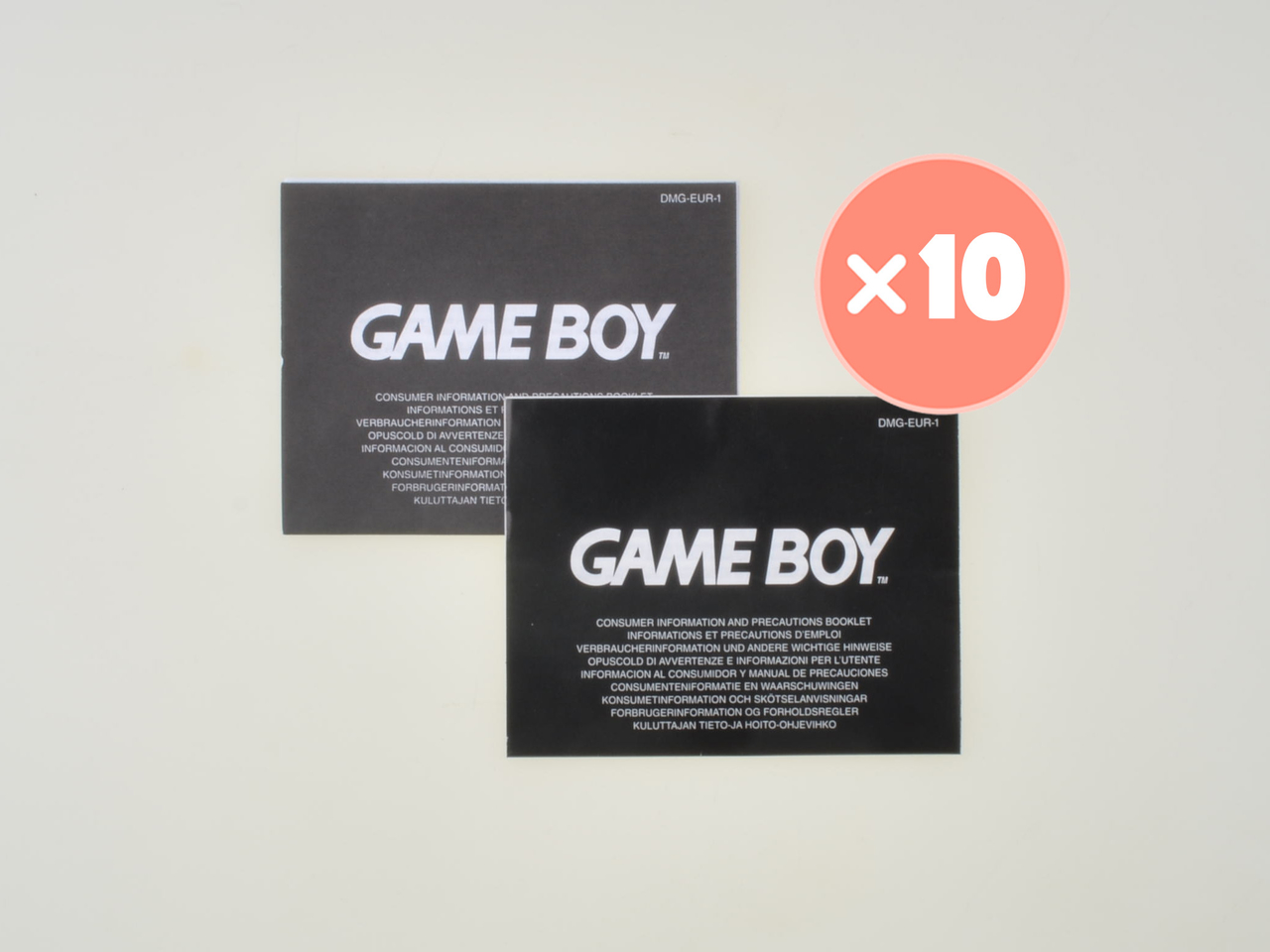 Consumer Information Booklet - Gameboy - 10x - Gameboy Classic Manuals