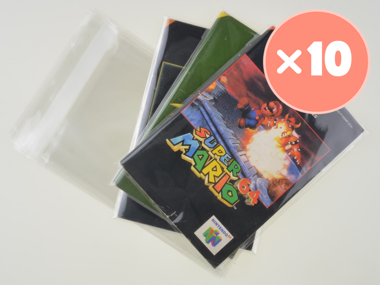 10x Nintendo 64 Manual Bag - Protectors